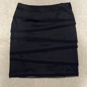 WHBM black pencil skirt